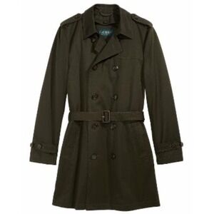Lauren Ralph Lauren Big Boys Trench Coat - Olive Size 20 R